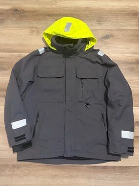 West Marine Third Reef Jacket Men’s Large  Black Waterproof Sailing Coat